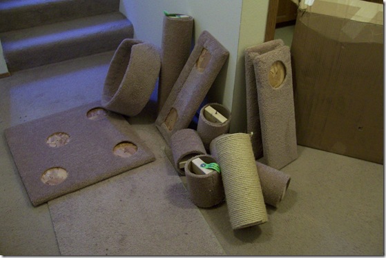 unassembled cat furniture