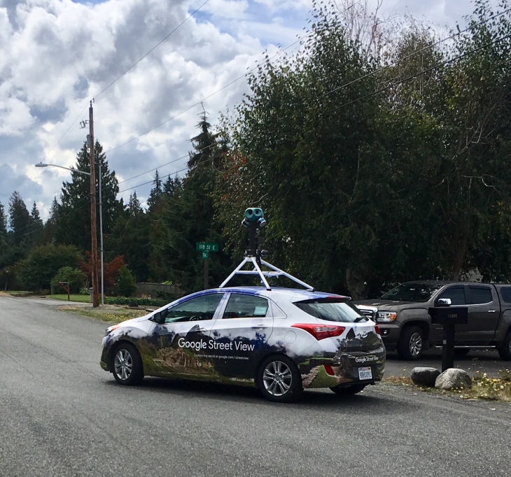 google street view camera car