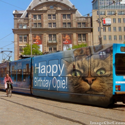 happy birthday Opie trolley